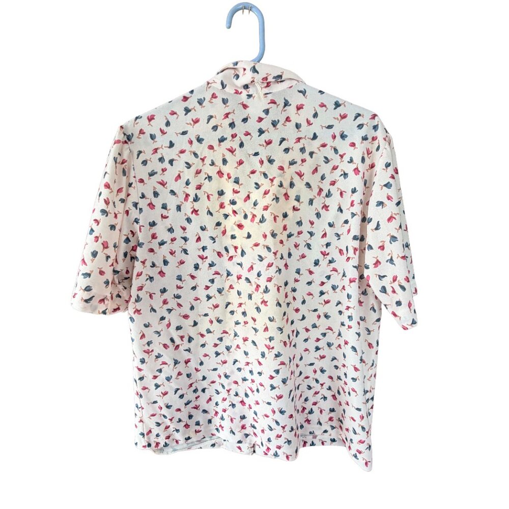 Adrienne Ross Vintage Floral Button Up Blouse Cottagecore Size 16 Oversized - Picture 9 of 9